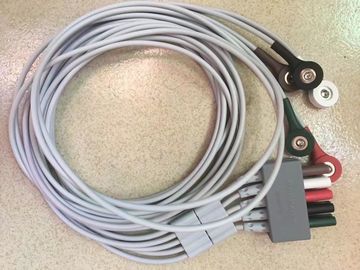 Mindray PM7000 PM8000 PM9000 T5 T8 ECG Cable  5 lead leadwire AHA Snap 0010-30-43145