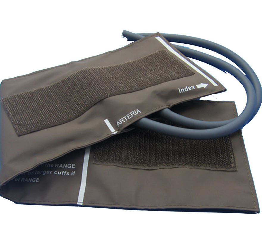 Reusable PU coat two tube large adult cuffs mindray blood pressure cuff for patient monitor nibp cuff